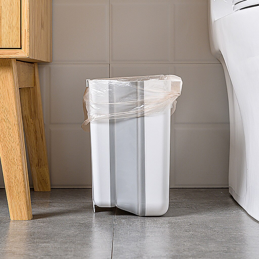 Kitchen Cabinet Door Hanging Trash Garbage Bin Can Rubbish Container Household Cleaning Tools Waste Bins