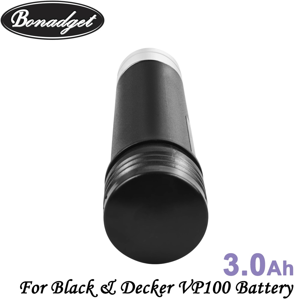 Bonadget 2Piece 3.6V 3000mAh Ni-MH Battery For Black & Decker VP100 VP100C VP105 VP105C VP110 VP110C VP143 Versapak Battery