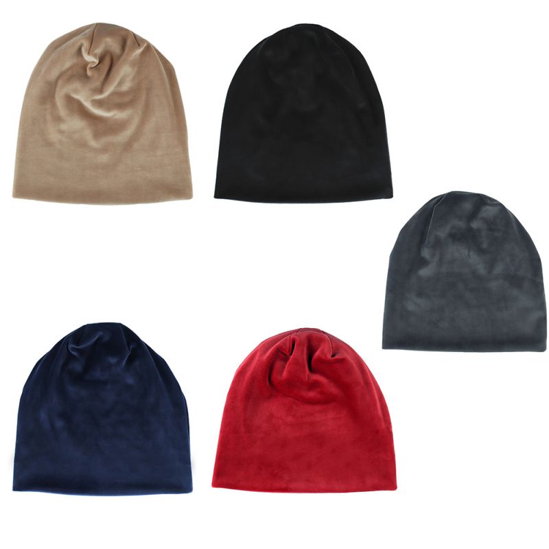 Winter Cap Beanie Hat Skull Cap Fietsen Cap Zachte Lichtgewicht Eportable Fluwelen Hoofddoek Hoed Hoofddeksels Vrouwen Mannen Outdoor