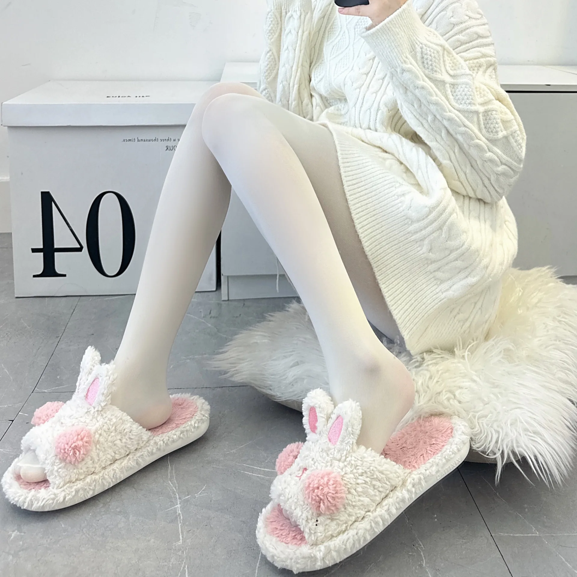 Cisne branco veludo meia-calça feminina outono/inverno engrossado meias pretas leggings de veludo genuíno