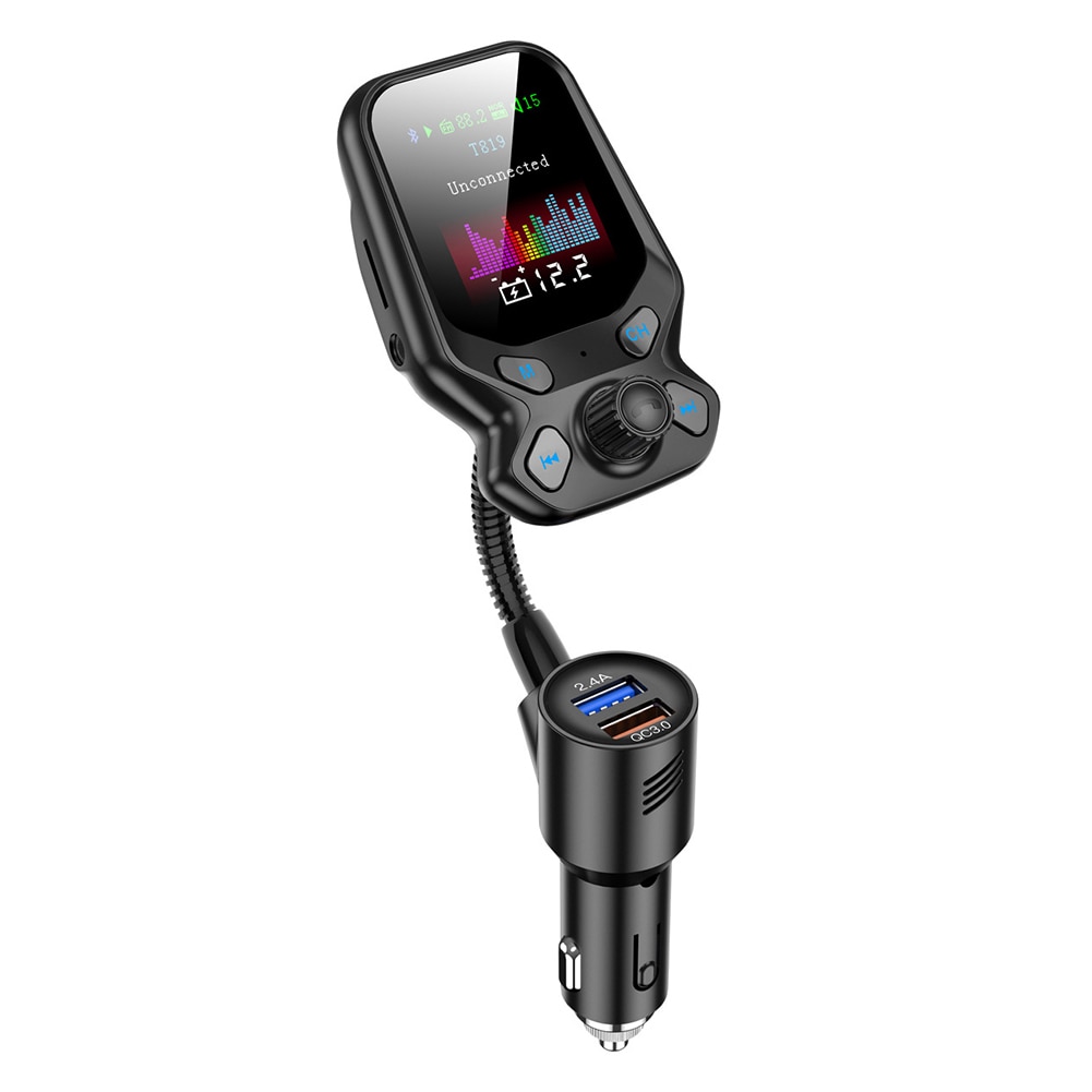 Auto Bluetooth MP3 Speler Fm-zender QC3.0 Draadloze Fm Radio Car Kit Handsfree Met Dual Usb-poorten