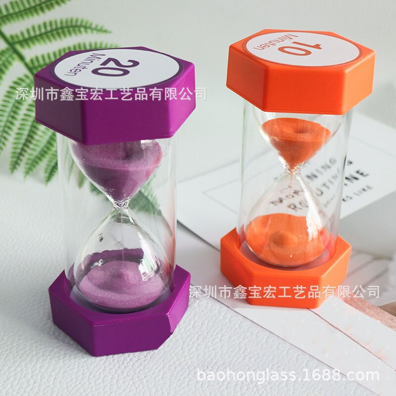 Hourglass Custom Safety -Resistant Plastic Hourglass Decoration Sand Clock Timer Children's -Resistant