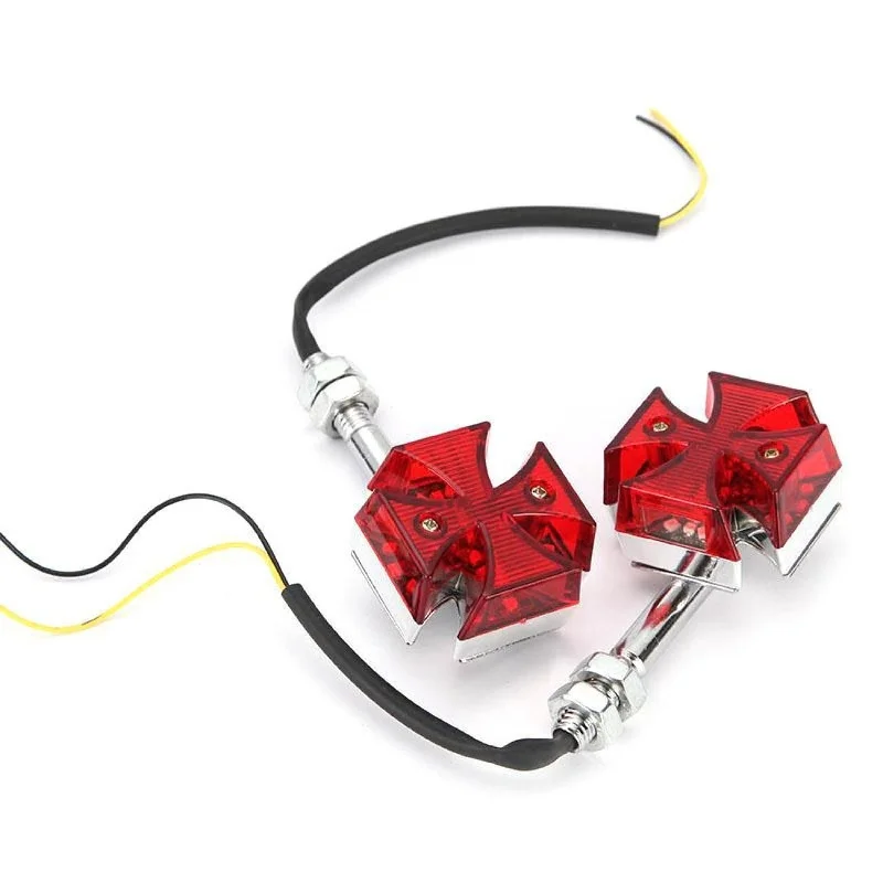 Motorfiets Kruis Led Richtingaanwijzers Licht Motor Signaallamp