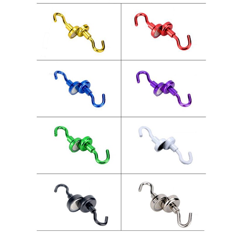 1/8Pcs Super Strong Magnetic Hooks Hanger Magic Wall Door Hook Strong Mini Heavy Duty Hook Holder For Home Storage Organization