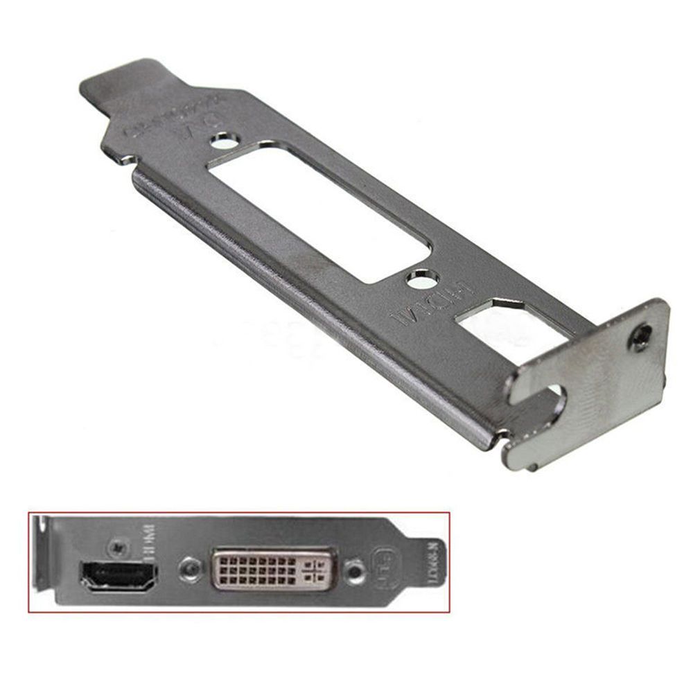 Low Profile Bracket Adapter HDMI-compatible DVI Port For Half Height Graphic Video Card Set