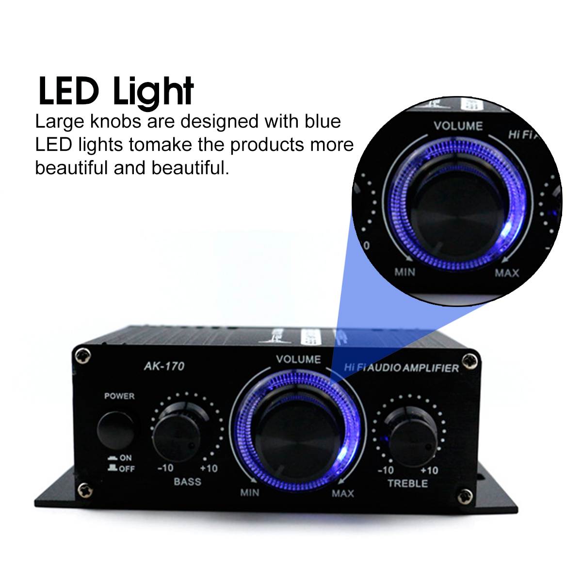 400W 2*200W Stereo Hifi Auto Hause Subwoofer Auto Audio- Auto Verstärker Ampere Klang Lautsprecher bluetooth EDR Audio- LED verstärker