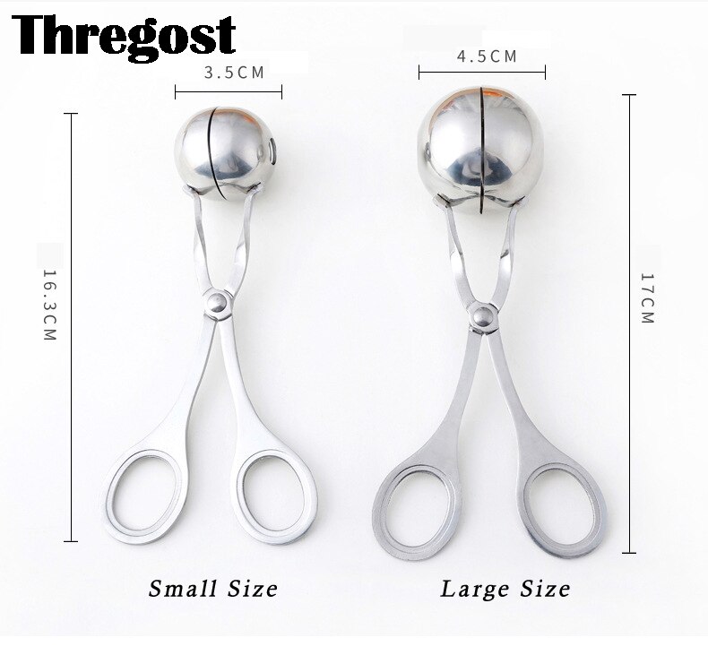 Stainless Steel Meatball Press Maker Meatball Fish Ball Clip DIY Fish Meat Rice Ball Maker