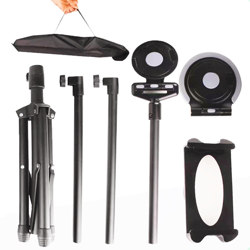 Universele Telefoon Statief Fotografie Voor Iphone Samsung Xiaomi Huawei Telefoon Metalen Reizen Tablet Statief Mount Voor Live Skype