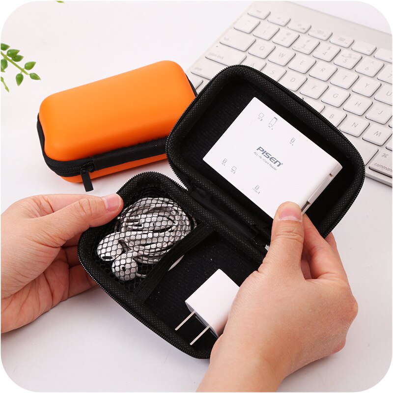 Portable Travel Phone Charger Accessories Bags for Phone Data Organizer Electronic SD Card USB Cable Earphone Bag Case