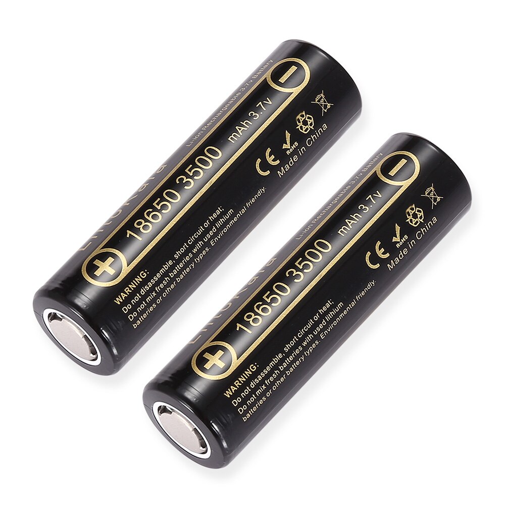 LiitoKala – batterie Lithium-ion Rechargeable, Lii-35A, 18650, 3500mAh, 3.7V, 10a, forte consommation, pour éclairage clignotant, Original