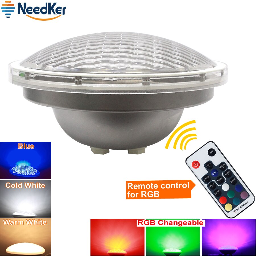 RGB Led Piscina Light 24W 36W Led Swimming Pool Light 12V Outdoor Lighting Pond IP68 Warm Cold White Blue