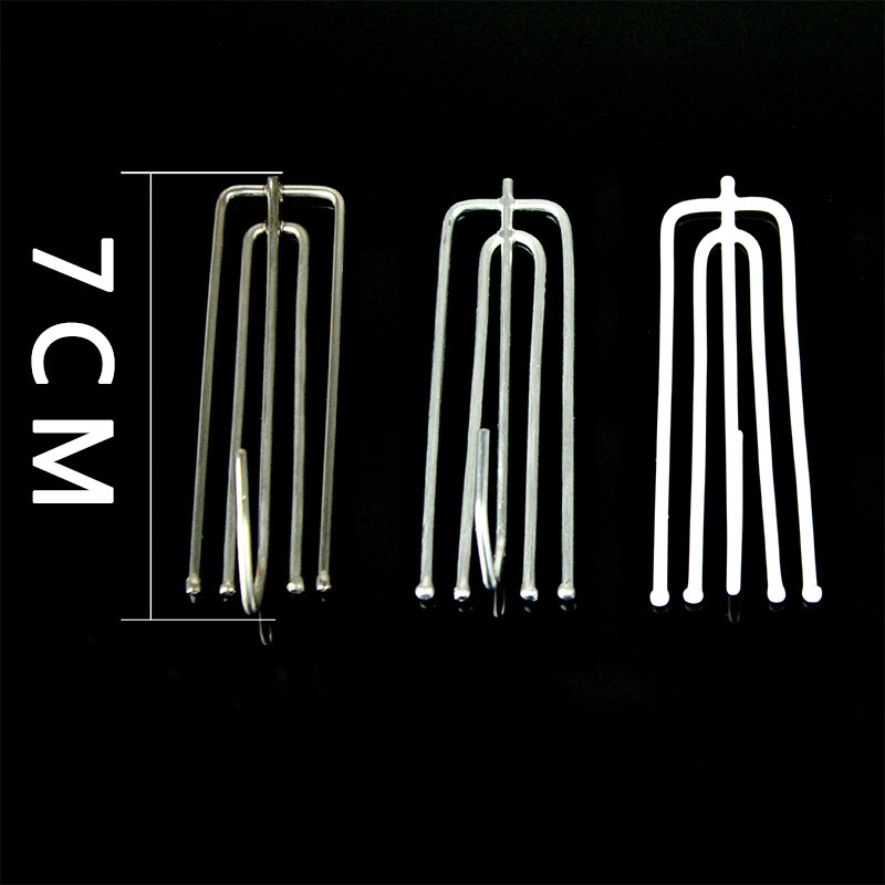 Gancho de cortina de Metal, accesorios de cuatro garras para cortina, ganchos para cortinas en forma de S, soporte de ganchos para cortinas, 20 unids/lote, 50 unids/lote