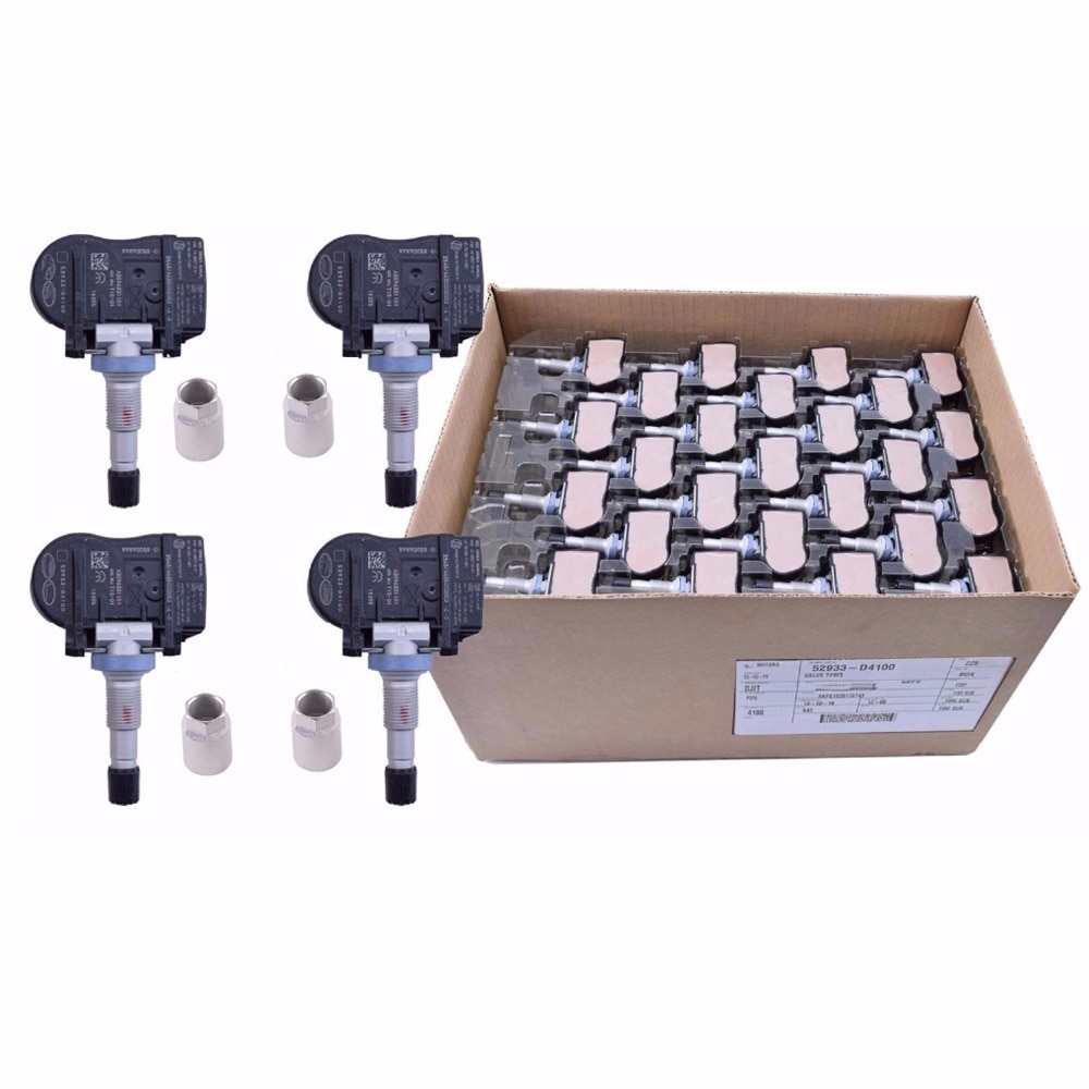 Sett 4 tpms til  -2023 hyundai storhet kona dekktrykkmonitor sensor 52933-d4100 52933 d 4100