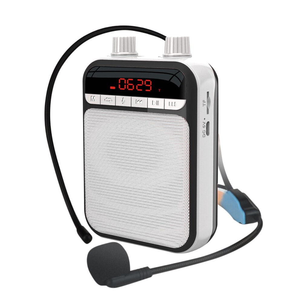 Voice Versterker Met Microfoon Draagbare Persoonlijke Bluetooth-Compatibel Speaker Voor Leraren Gidsen Trainers MP3 Speler