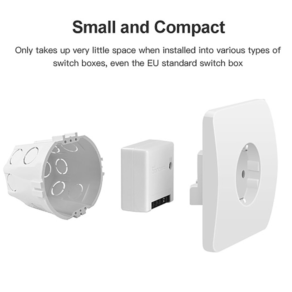 ITEAD SONOFF MINI DIY Smart Switch Twee Manier WIFI/LAN/APP/Voice Afstandsbediening Werk met Externe lichtschakelaar Google Home Alexa