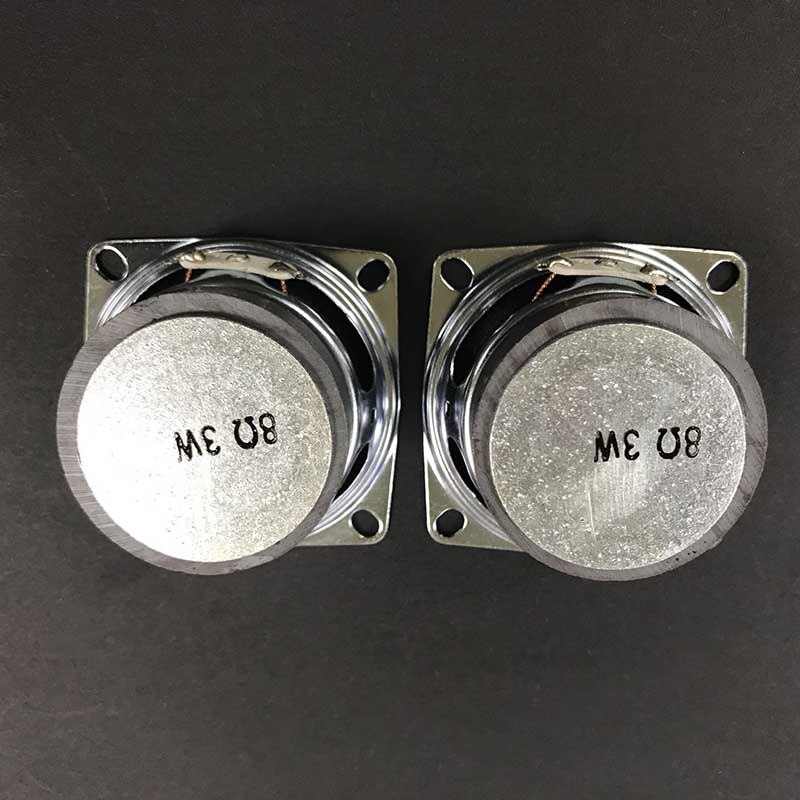 TONLEN 2pcs 8 ohm Full Range Speaker 2 inch DIY Portable Bluetooth Speakers 3W mini Loudspeaker Parts Square 50mm Stereo Speaker