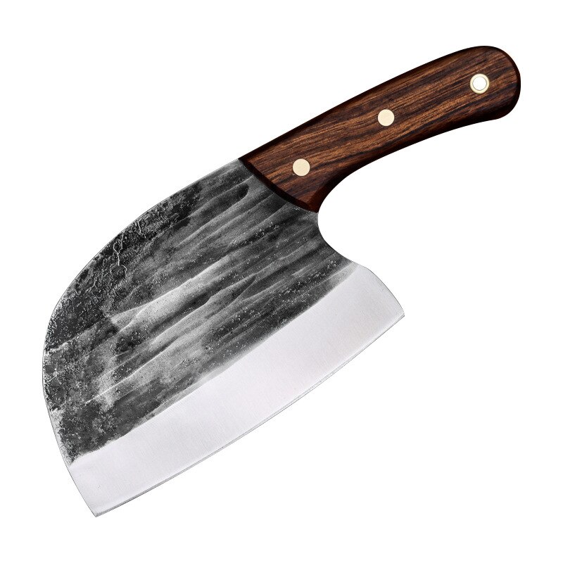Couteau à marteau forgé à la main en acier inoxydable, couperet de cuisine, couteau de Chef à double usage: kitchen knife