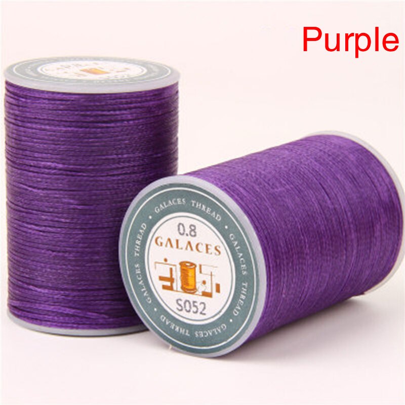0.8mm 90m Waxed Thread Cord String Strap Sewing Leather Stitching Necklace Rope For Jewelry Making Bracelet Supplies: Purple