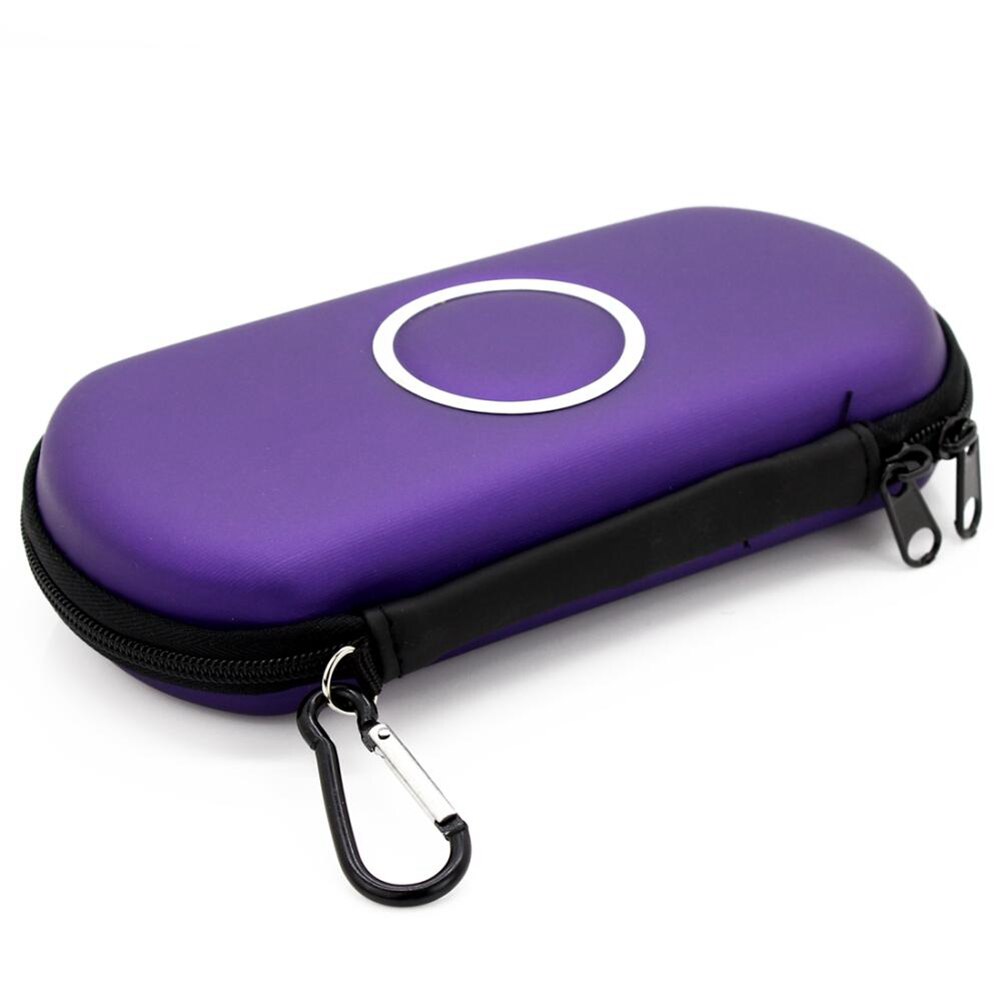 Rubber + plastic slanke reisdraagtas harde kaft opberghoes beschermhoes voor psp 1000/2000/3000 willekeurige kleur