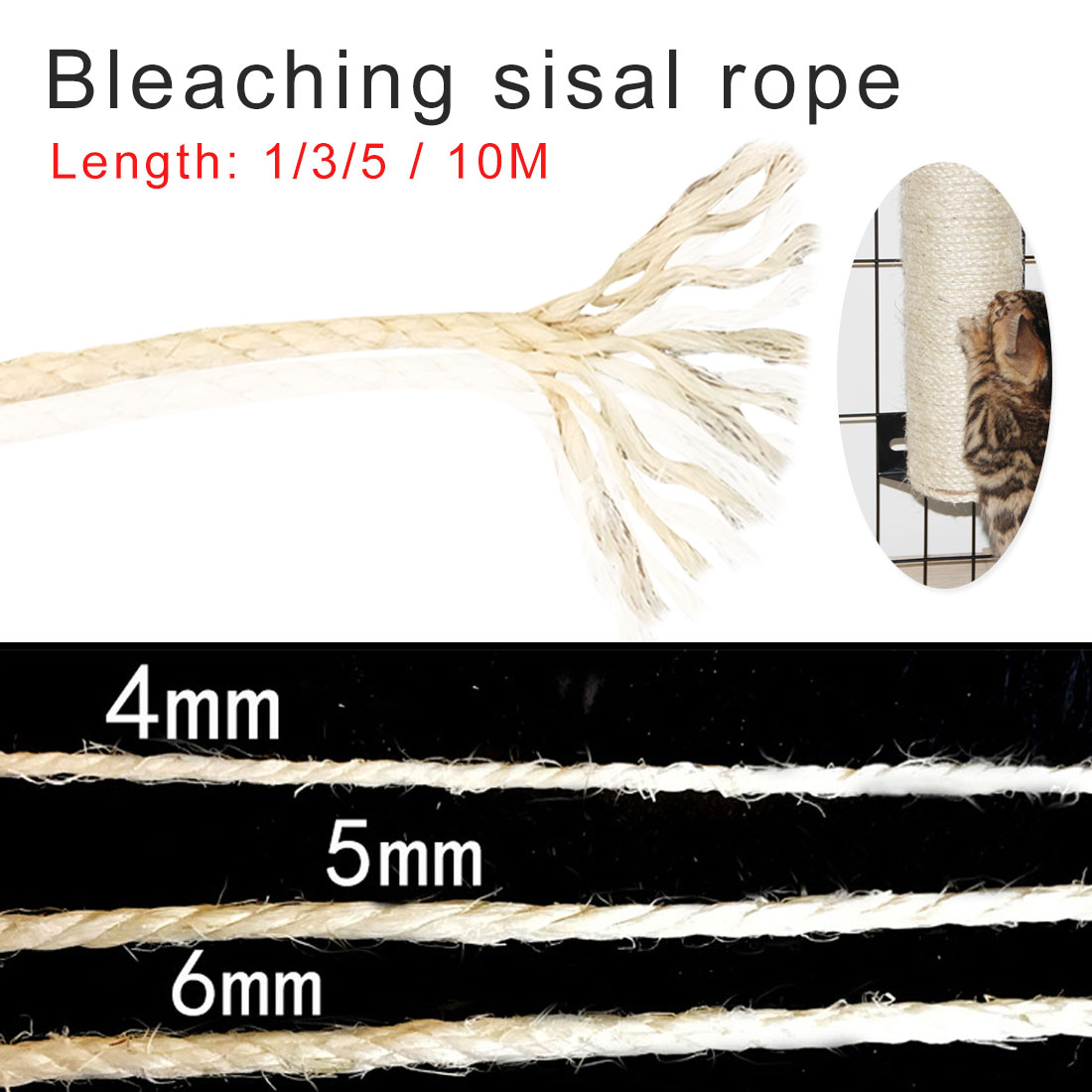 Sisal Seil für Katze Baum Katze Klettern Rahmen DIY katzen kratzen Post spielzeug, der schreibtisch beine bindung seil für katze schärfen klaue