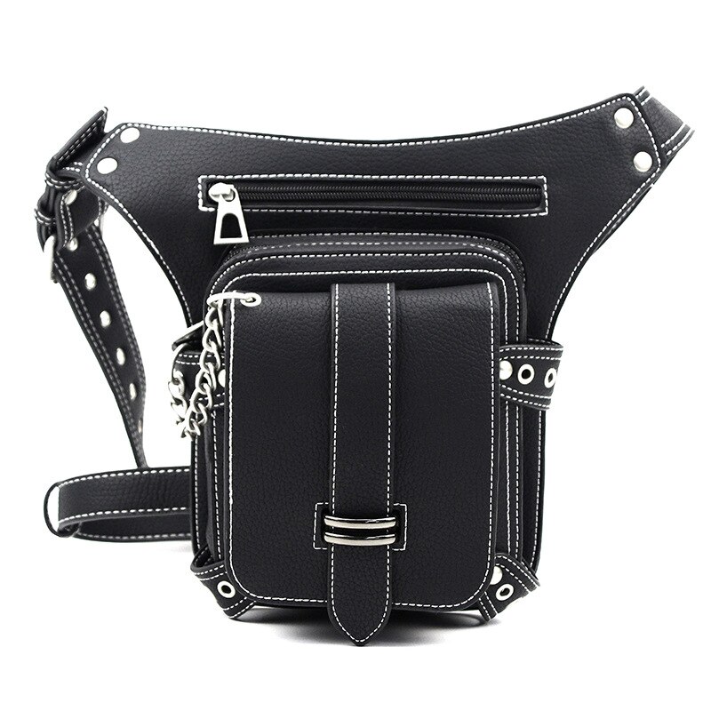 Sacs de styliste Steampunk rétro Rock gothique gothique pour femmes et hommes, sacs de taille à bandoulière de Style victorien + sac de cuisse de jambe