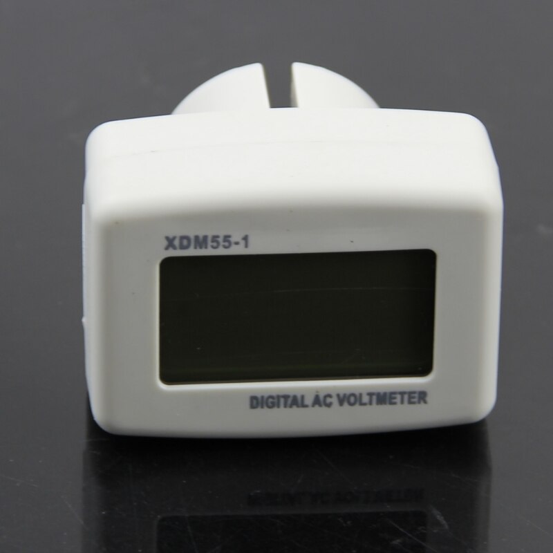 DM55-1 EU Stecker Blau Digital LCD Anzeige AC 85-260V Spannung Tester Voltmeter