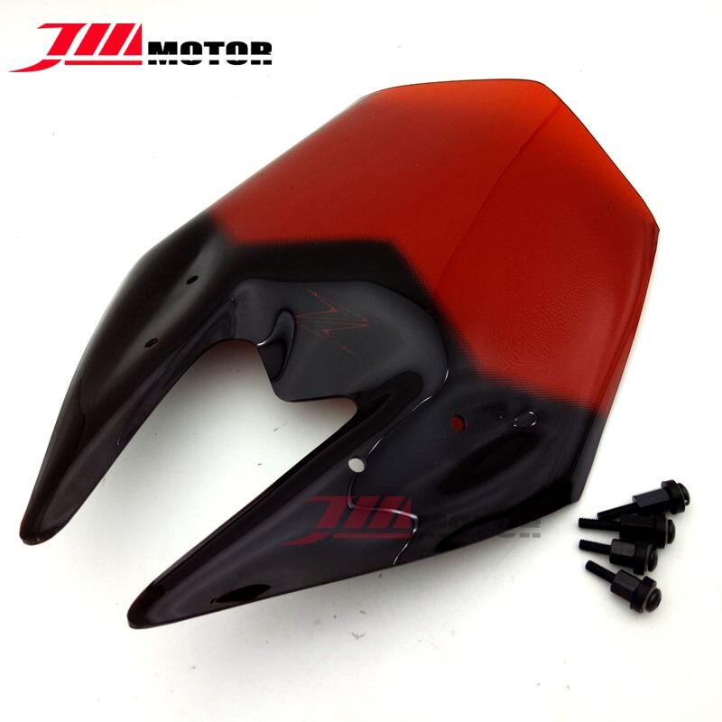 Pare-brise à Double bulle pour moto Kawasaki Z800, couleur verte, , , , , ,: Red