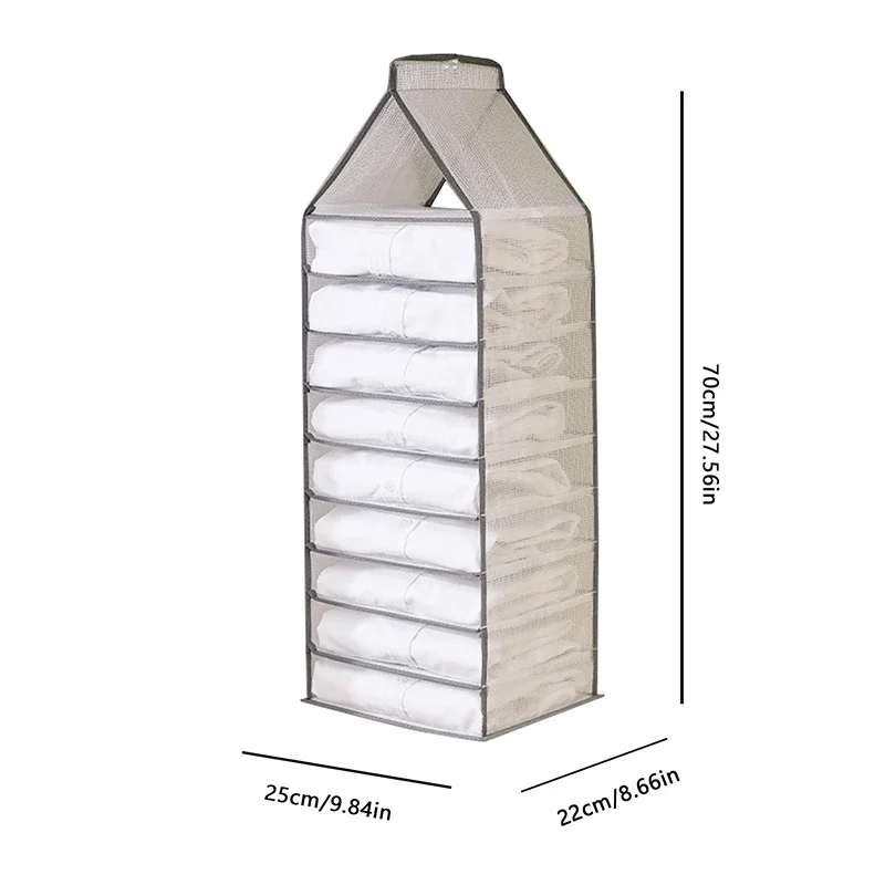 Organizzatore di biancheria intima Organizzatori appesi Copri vestiti Appendiabiti Appendiabiti Deposito dormitorio Guardaroba Famiglia a strati Giardino domestico: verde