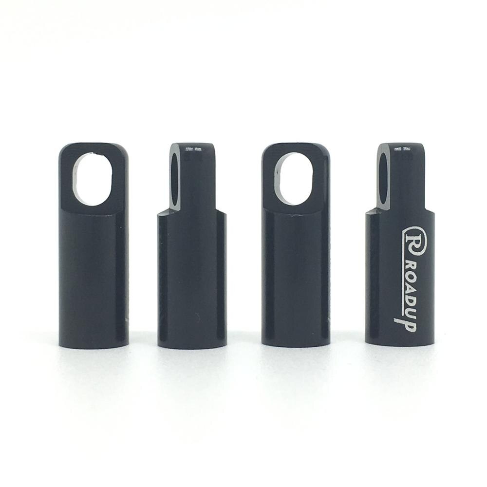 Aluminiumlegering Ventieldopje met Ventiel Removal Tool Functie voor Presta Ventielen 4 stuks: Black x 4pcs