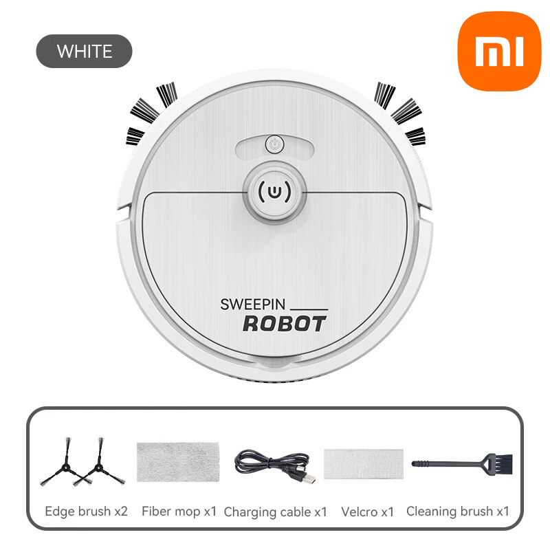 Xiaomi Electric Sweeper Home Smart Sweeping Robot Wet Dry Dual Use Remote Control Sweeper Suitable For Carpeted Bedrooms Kitchen: Yellow