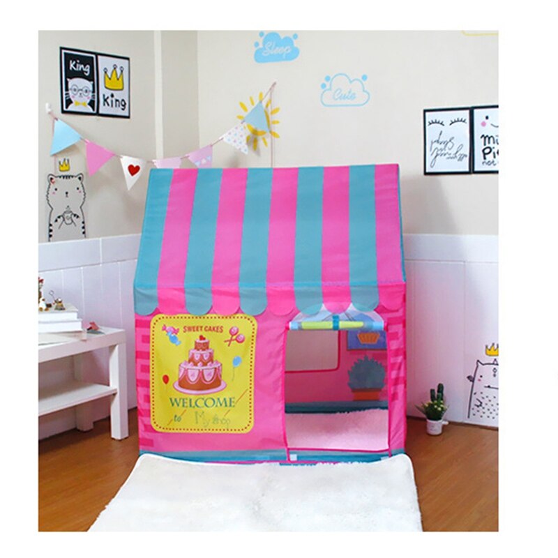 Kid Play Tent bambini Playhouse Indoor Outdoor Toy Play House for Boy Girl perfetto per regalo di compleanno (rosa)