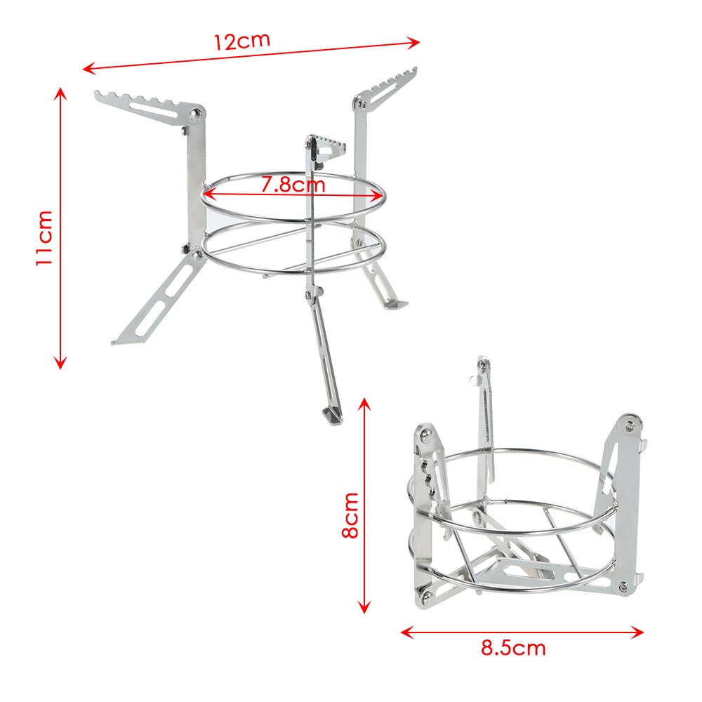 CPJ-13 Houtkachel Stand Camping Kachel Stand Outdoor Alcohol Kachel Draagbare Roestvrij Stalen Rek Benen Ondersteuning Koken Apparatuur