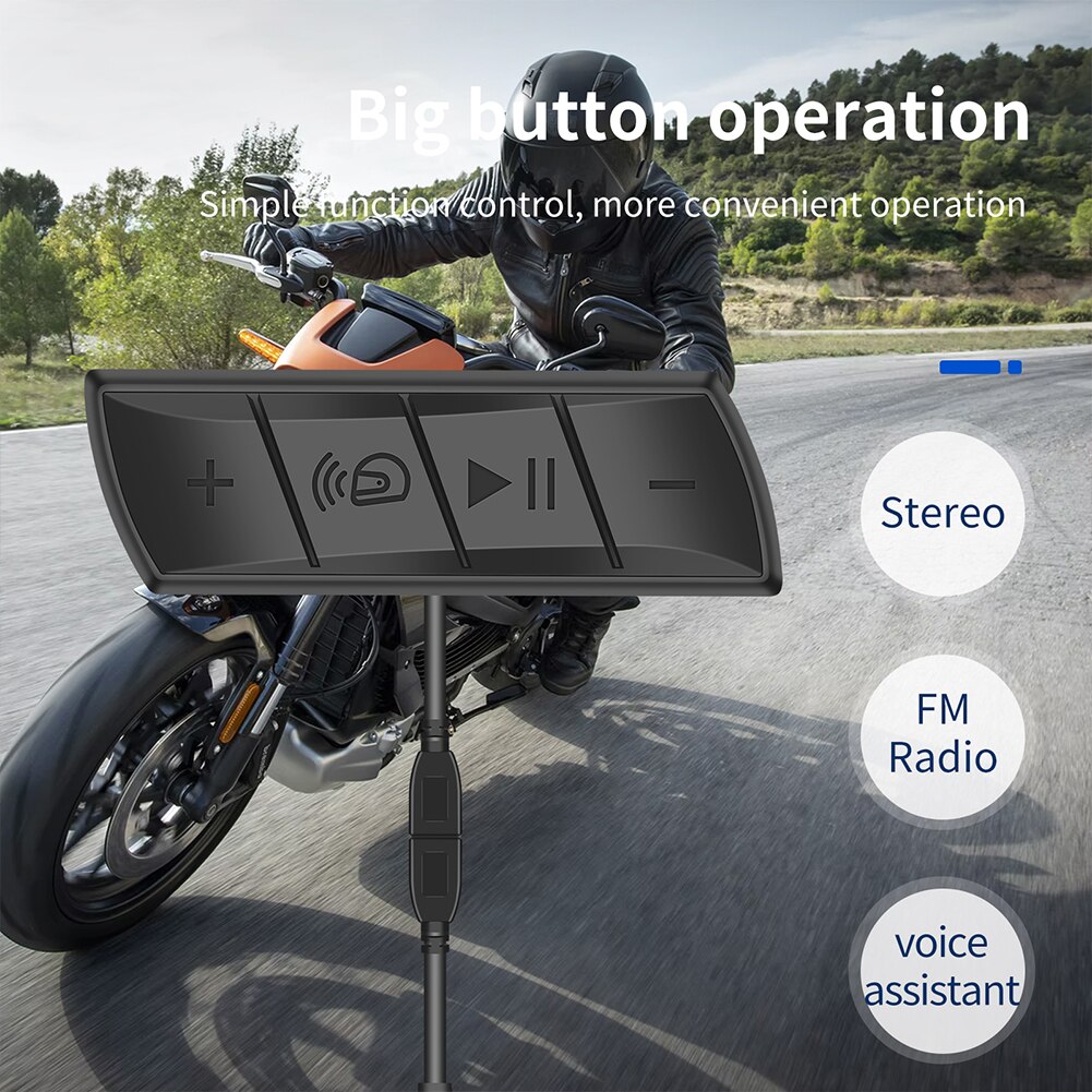Motorrad Helm Intercom Drahtlose Bluetooth-Kompatibel 5,0 Kopfhörer Headset Stereo Musik Lautsprecher Unterstützung Automatische