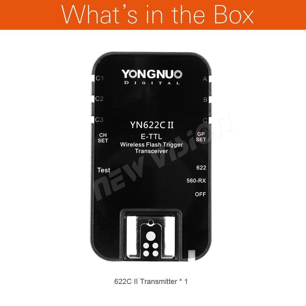 Yongnuo, transceptor único de YN622 YN-622C II TTL, disparador de Flash con HSS para Canon