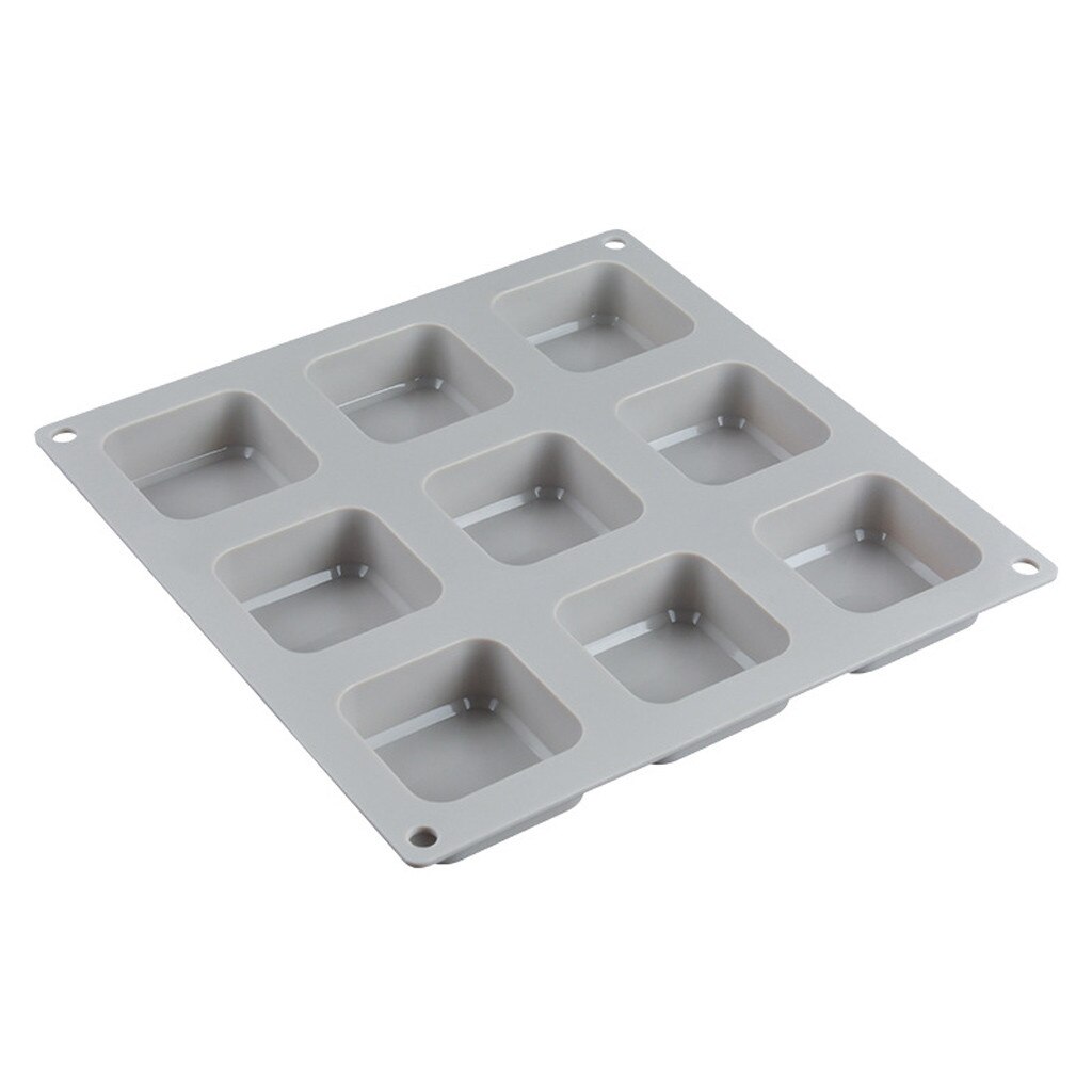 Silicon Molds For Handmade Soaps DIY 9 Grid Silicone Soap Mold Handmade Soap Making Square 3D Moulds Tools Cake Decorating Tools