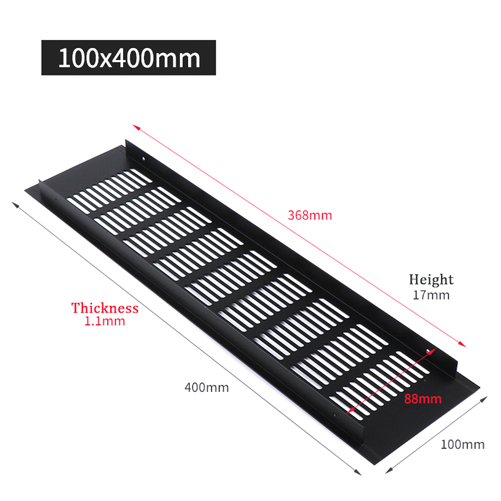 1pc Schrank Luft entlüften Aluminium Legierung Schwarz Dekoration Abdeckung See Stecker Belüftung Gitter Für Schränke Schränke Hardware- Zubehör: Armee Grün