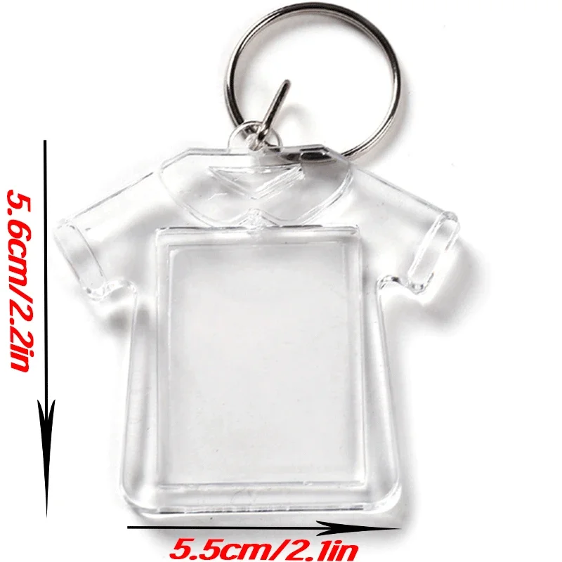 5/50 stuks transparante fotolijst sleutelhanger kwastjes snap-in aangepaste insert foto acryl blanco sleutelhanger duidelijke blanco foto hanger: green / GRIJS