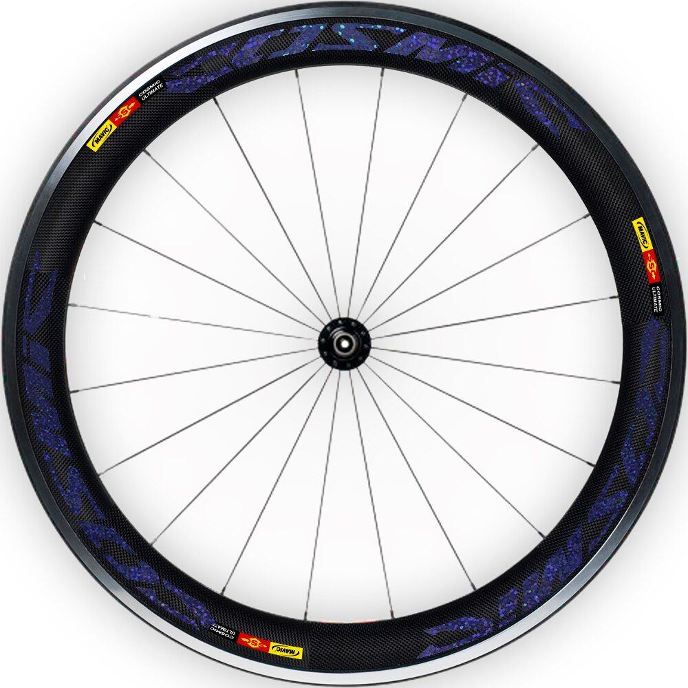 voll Bausatz AUFKLEBER FÜR FELGEN 29 " MAVIC kosmisch ultimative WH18: Schwarz HOLOGRAFICO