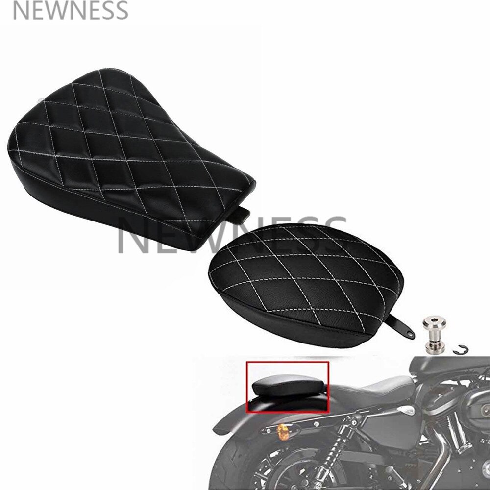 Motorsykkelfører skinnpute solo setepute passasjersete pute til harley sportster førtisåtte  xl1200 883 72 48