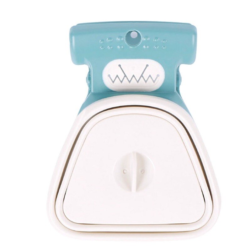 Pet Dog Travel Foldable Pick Up Poop Bag Foldable Waste Picker Poop Scoop Cleaning Tools Pet Products: white / L