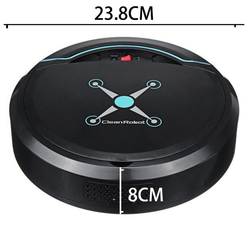 Robot aspirador automático con carga USB para el hogar, aspirador automático para barrer suelos, polvo y pelo