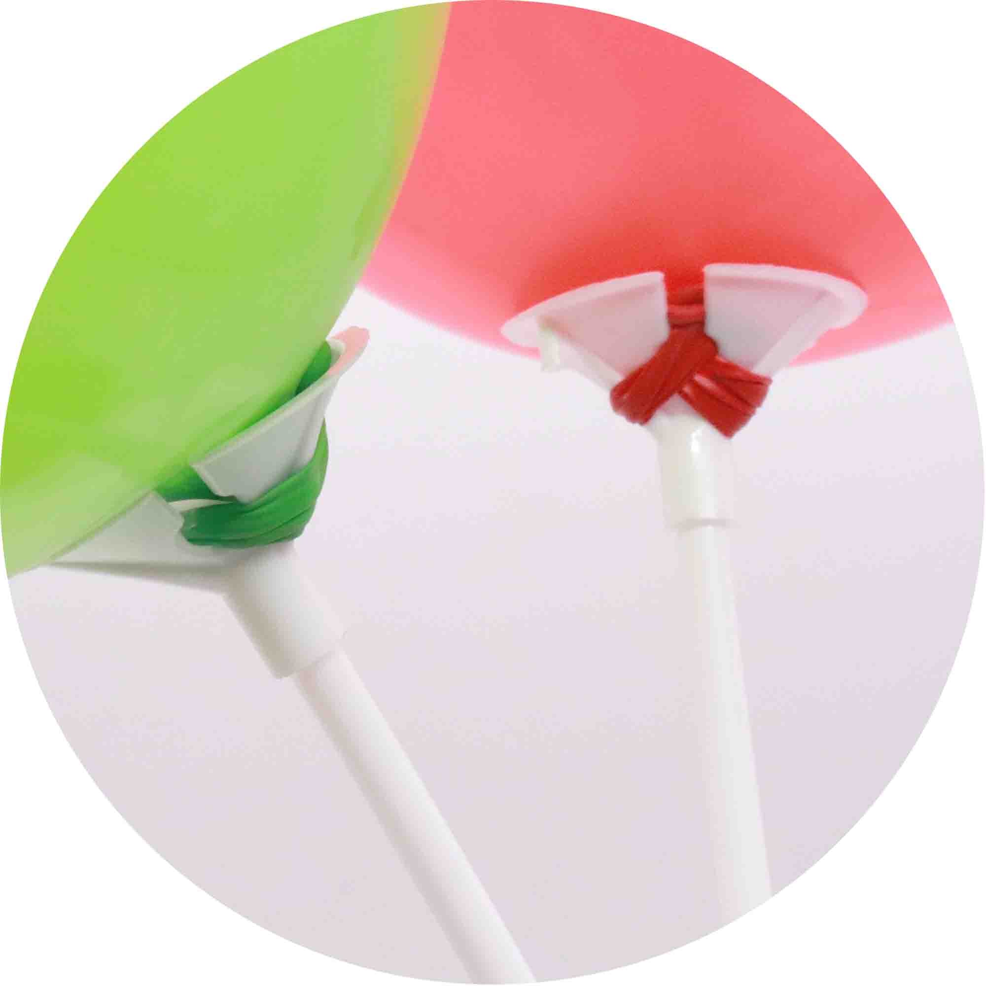 10 sets/partij 40cm Latex Ballon Stok Wit PVC Staven Ballonnen Houder Sticks met Cup Feestartikelen Partij Decoratie Accessoires