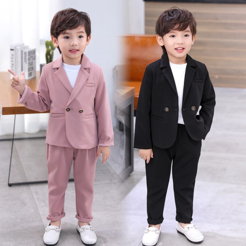 Costume de mariage pour enfants, ensemble 2 pièces, veste + pantalon, Blazer pour garçons de 3 à 10 ans
