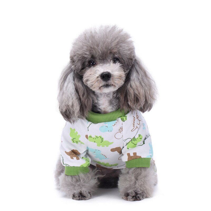 Cute Dog Pajamas Pet Clothes for Small Dog Shirt Jumpsuit Jammies XS-XL
