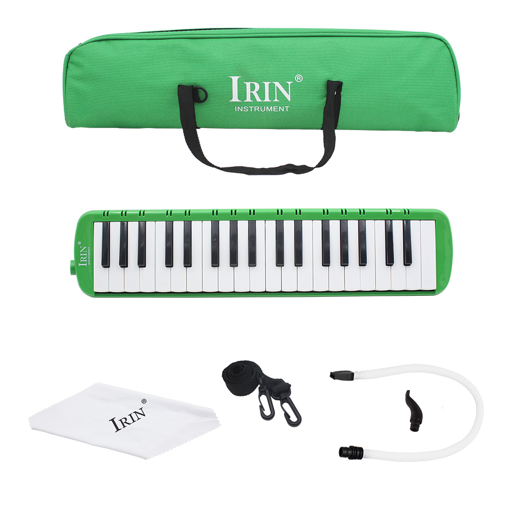 IRIN Melodica 32/37 Keys Piano Keyboard Mouth Organ Harmonica Musical Instrument Beginner Children Educational Melodica: RED