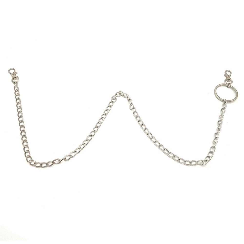 1-3 Layer Rock Punk Haak Broek Zilveren Ketting Jeans Legering Decoratie Kettingen Broek Taille Link Riem mode Metalen Portemonnee