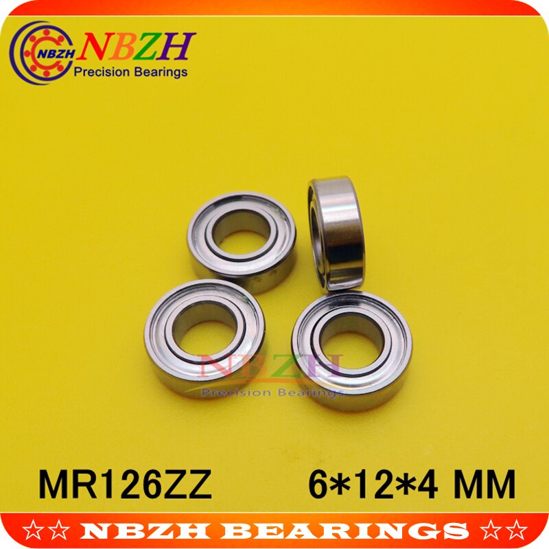 MR126ZZ Bearing ABEC-5 (10PCS) 6*12*4 mm Miniature MR126Z Ball Bearings MR126 ZZ L-1260ZZ MR126RS MR126-2RS SMR126ZZ SMR126-2RS