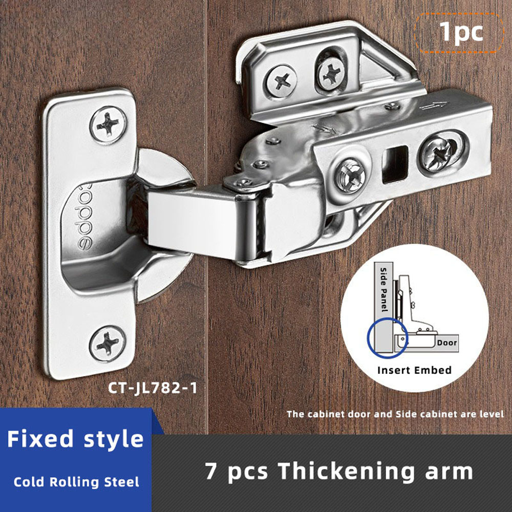 Bisagra de armario para muebles, puerta de acero en rollo frío, bisagras hidráulicas, amortiguador, Cierre Suave para herrajes para muebles de cocina, 1 ud.: Bronze