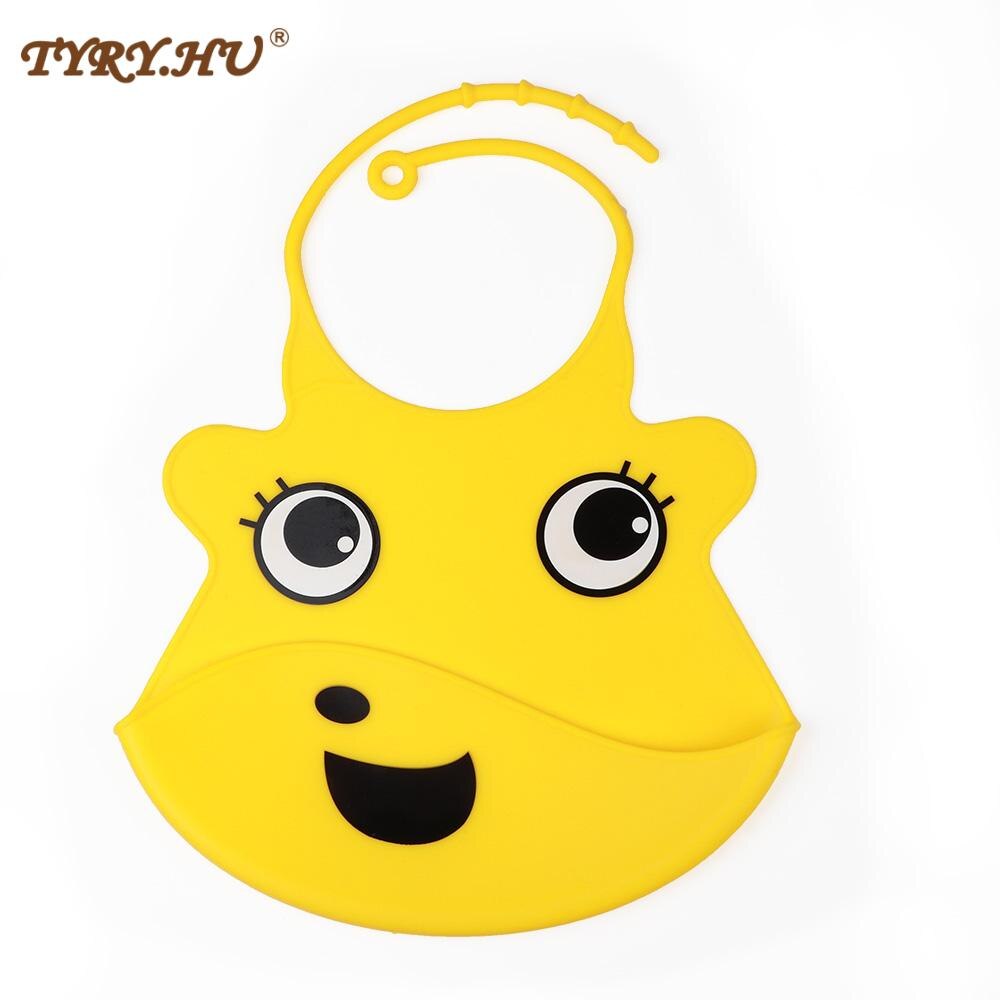 Tyry. Hu 1 Pcs Slabbers Waterdichte Siliconen Voeden Baby Speeksel Handdoek Zachte Baby Cartoon Waterdichte Speeksel Druipen Halsdoek