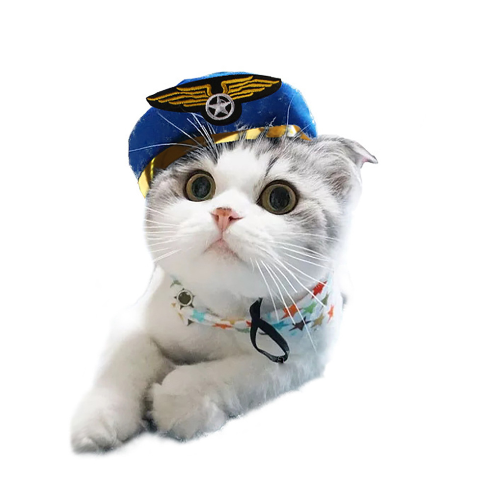 Gorro de gato refinado bonito, gorro elástico de felpa para invierno para mascotas, gorro tejido para cachorros y gatitos, accesorios de decoración para y Cosplay, accesorios para gatos para mascotas: naranja